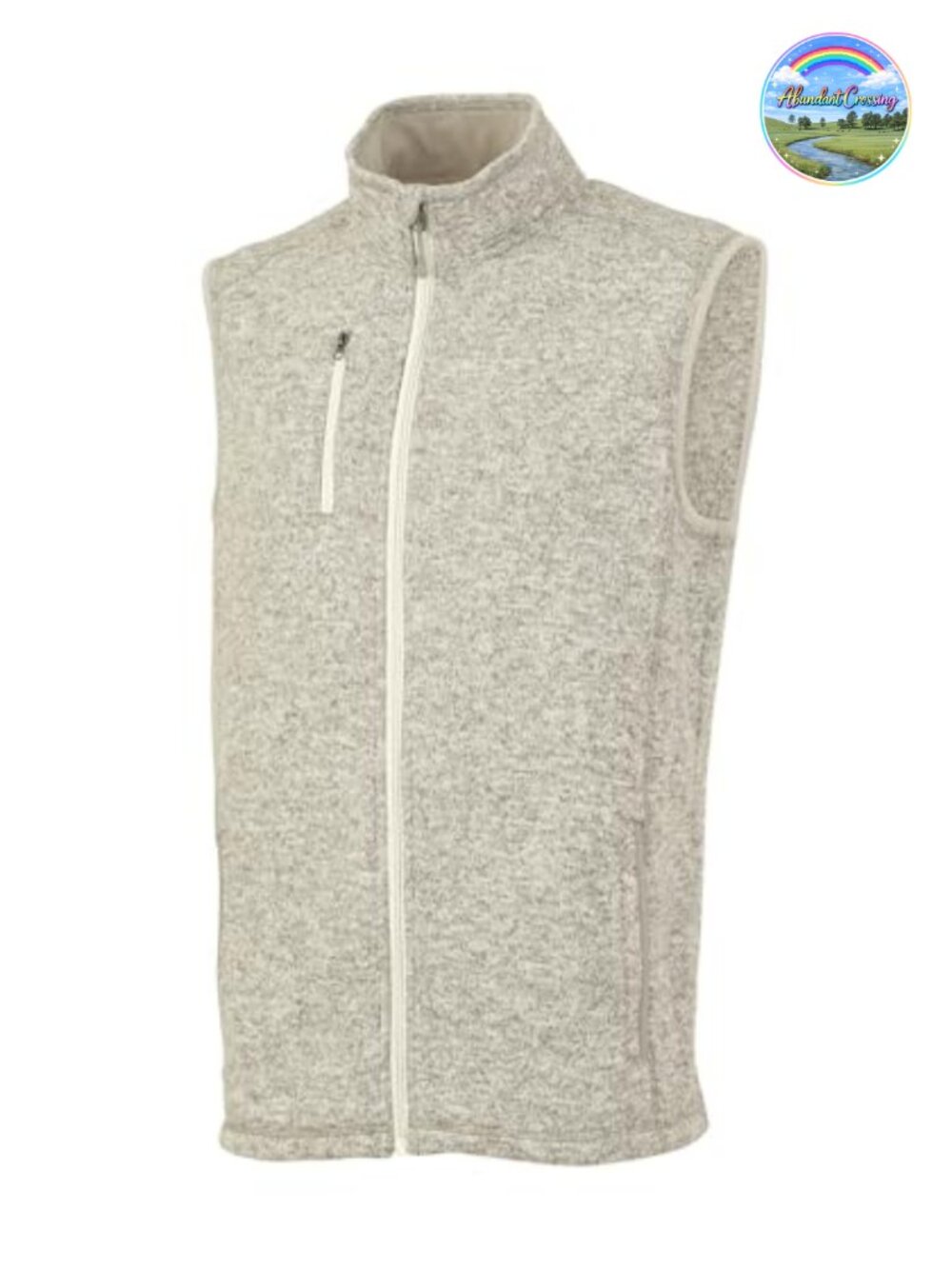 Men's Quilted Fleece Vest Sleeveless Lightweight Zip Pockets